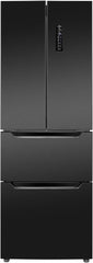 Bomann® Kühlschrank mit Gefrierfach | No-Frost Gefrierteil | 186cm Kühlschrank | 39dB | Kühl Gefrierkombination mit MultiAirflow | 320L | Kühl Gefrierkombination No-Frost | KG 7361 schwarz-inox