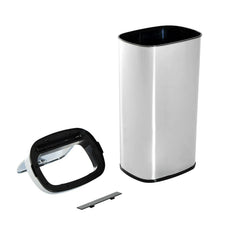 HOMCOM Automatik Mülleimer mit Sensor Abfalleimer Edelstahl