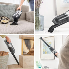 Bosch Akku-Staubsauger Flexxo 2in1 Serie 4 BBH32101, kabelloser Handstaubsauger, beutellos, hohe Saugleistung, Lange Laufzeit, Kurze Ladezeit, Fugendüse, alle Bodenarten, schwarz