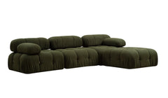 Bubble Green L1 Ecksofa - Grün