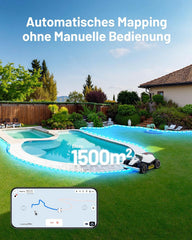 MAMMOTION LUBA 2 AWD 3000X Mähroboter ohne Begrenzungskabel, NetRTK+Vision, Keine RTK-Antenne erforderlich, Auto-Kartierung, Empf. 3000m², Max. 3600m², mit 4G-Modul, 80% Steigung