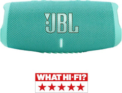 JBL Charge 5 Bluetooth-Lautsprecher in Schwarz – Wasserfeste, portable Boombox mit integrierter Powerbank – Eine Akku-Ladung für bis zu 20 Stunden kabellosen Musikgenuss
