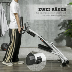 SPORTNOW Stepper mit Handgriff 12 Widerstandsstufen Monitor-Anzeige
