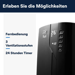 De'Longhi Pinguino PAC EL112 CST WiFi, Mobile Klimaanlage mit MyEcoRealFeel-Technologie für Räume bis zu 110 m³,11.000 BTU/h, 2,9 kW, 63 dB, Entfeuchtungsfunktion, A+, App- und Sprachsteuerung, Weiß