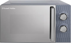 Russell Hobbs Honeycomb RHMM715G 17 Liter 700 W Grau Solo manuelle Mikrowelle mit 5 Leistungsstufen, integrierter Timer und Auftaufunktion