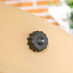 Outsunny Hollywoodschaukel 2-Sitzer mit verstellbarem Sonnendach