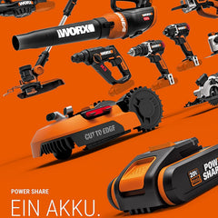 WORX Landroid M WR141E Mhroboter/Akkurasenmher für kleine Grten bis 500 qm/Selbstfahrender Rasenmher für einen sauberen Rasenschnitt, Bunt
