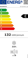 Bauknecht GT 219 A3+ Gefriertruhe/ Gefrieren: 215 L/ Supergefrieren/ SapceMax/ Innenbeleuchtung/ ECO Energiesparen/ Kindersicherung