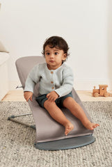 BabyBjörn Babywippe Bliss, Gewebt, Klassische Steppung, Sandgrau