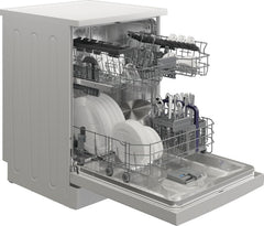 Beko BDFN26420W b300 freistehender Geschirrspüler, unterbaufhig, Platz für 14 Magedecke, Pro Inverter Motor, TrayWash, HygieneIntense, 6 Programme, WaterSafe+, Wei