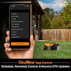 LawnMaster VBRM16 OcuMow™ Mähroboter für geeignet für bis zu 100 qm-Selbstfahrender Rasenmäher Roboter mit MX 24V 4.0Ah Lithium-Ionen Akku Ohne Kabel