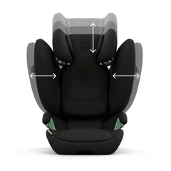 CYBEX Gold Kinder-Autositz Solution G i-Fix, Für Autos mit und ohne ISOFIX, Ab ca. 3 bis 12 Jahre (100 - 150 cm), Ab ca. 15 bis 50 kg, Lava Grey