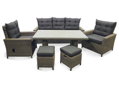 Alu-Luxus Dining-Set »Asti«, 6-teilig