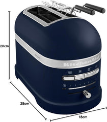 KitchenAid Toaster für 2 Scheiben mit Sandwich-Zange | Artisan | Retro Toast Machine | Verschiedene Funktionen und Bräunungsstufen | Grün