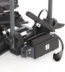 Fischer Kupplungs-Fahrradträger ProlineEvo 2, für 2 Fahrräder bis 60kg Nutzlast, E-Bike geeignet, vormontiert, abschließbar, faltbar