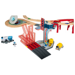 Playtive Holz-Eisenbahn-Set Weltraumstation, 67-teilig - B-Ware neuwertig