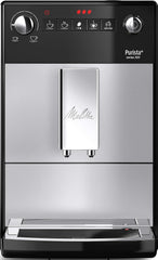 Melitta Purista - Kaffeevollautomat mit Lieblingskaffee-Funktion, Kaffeemaschine mit Mahlwerk und 3-stufig einstellbarer Kaffeestärke, für Kaffee und Espresso, schwarz