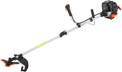 FUXTEC Benzin Motorsense FX-4MS131, Rasentrimmer mit 4-Takt-Motor, 320 mm Schnittkreis, ergonomischer Zweihandgriff, Notstop-Schalter, leichtgewichtig, inkl. Profi-Tragegurt/Messer/Faden