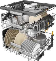 Bauknecht B7F HP43 XA Freistehender Geschirrspüler/ 60 CM/ 15 Maßgedecke/PowerClean Pro-Effektive Hochdruckdüsen/Natural Dry-Automatische Türoffnung-Bessere Trocknung/Maxi Space-Mehr Innenraum