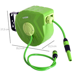 Durhand Schlauchtrommel Gartenschlauch Wickelautomatik schwenkbar