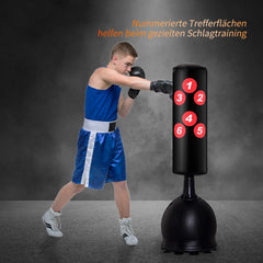 HOMCOM Standboxsack freistehend mit Saugnäpfen & Reflex-System
