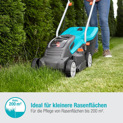 Gardena Akku-Rasenmäher PowerMax 32/36V P4A Ready-to-Use Set: Rasenmäher bis 200 m², 32 cm Schnittbreite, 30 l Fassungsvolumen, Schnitthöhe 20-60 mm, inkl. 2 x 18V P4A Akku (14621-20)