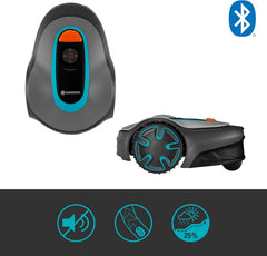 Gardena Mähroboter SILENO minimo 250 m²: intelligenter Rasenmäher mit optimaler Konnektivität, mit Gardena Bluetooth App programmierbar, DE-Version (15201-20)