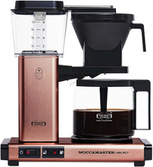 Moccamaster KBG Select, Kaffeemaschine, Retro Kaffeemaschine, Filterkaffee, Off-White, 1.25L