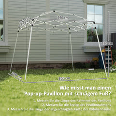 Outsunny Pavillon Ersatzdach UV50+ faltbar