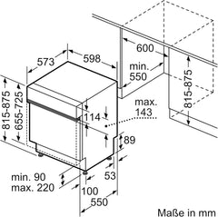 NEFF S157YCX03E, N 70, Smarter Geschirrspüler Vollintegriert, 60 cm, Besteckschublade, Made in Germany, Zeolith-Trocknung, besonders leise Spülmaschine, höhenverstellbarer Oberkorb, starker Sprühdruck