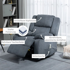 HOMCOM Aufstehsessel Fernsehsessel elektrisch mit Aufstehhilfe