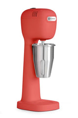 HENDI Milchshake Maker, Inkl. 2 Mixbechers (Edelstahl und Polykarbonat) und 4 austauschbaren Rührwerken, Drink mixer, Frappés, Getränkemixer, 230V/400W, 170x196x(H)490mm, Karamell