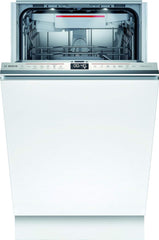 Bosch SPV2IKX10E Serie 2 Smarter Geschirrspüler vollintegriert, 45 cm breit, Besteckkorb, Extra Trocknen auf Knopfdruck, InfoLight roter Lichtpunkt am Boden, AquaStop Schutz gegen Wasserschäden, Weiß
