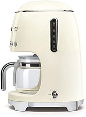 Smeg, DCF02BLMEU, Filter-Kaffeemaschine, Aroma und Autostart-Funktion, Glaskaraffe bis 12 Tassen, 2 Intensitätsniveaus, Warmhaltefunktion, 1050W, Mattschwarz