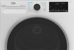 Beko B5T4824IF bPRO 500 Wäschetrockner, 8 kg, Frontlader Wärmepumpentrockner, allergikergeeignet, 15 Programme, Dampffunktion, Knitterschutz, Silent-Programm, AquaWave Schontrommel, Weiß