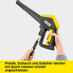 Kärcher Hochdruckreiniger K 5 Power Control, Druck: max. 145 bar, Fördermenge: 500 l/h, Flächenleistung: 40 m²/h, Wasserfilter, Gewicht: 13 kg, Hochdruckschlauch und -pistole, Dreckfräser, Strahlrohr
