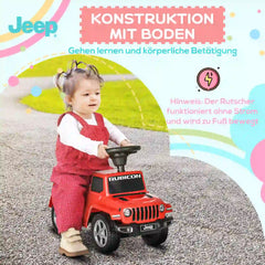 AIYAPLAY Rutschauto Kinderfahrzeug mit Stauraum & Kippschutz Rot