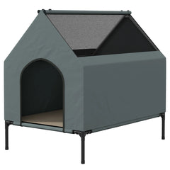 PawHut Hundehütte 81x54x78 cm mit Mesh-Fenster & Tragetasche