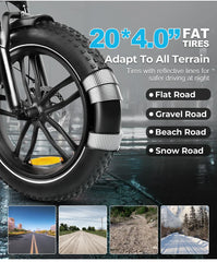 SAMEBIKE C05 Pro 36V 13Ah Akku 500W Motor Step-Through faltbares Fat Tire E-Bike