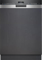 Siemens SN43ES14VE, iQ300 Smarter Geschirrspüler, Unterbau-Spülmaschine mit Besteckschublade, 60 cm, automatische Türöffnung dank autoOpen dry, besonders leise mit iQdrive-Motor, aquaStop, Edelstahl
