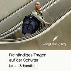 Bugaboo Butterfly ultrakompakter Reise-Kinderwagen, klein & leicht, einhändig faltbar und einfach zu lenken, ergonomischer City-Buggy für Babys ab 6 Monaten, mit viel Stauraum, Stormy Blue