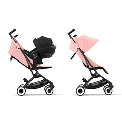 CYBEX Gold Kinderwagen Libelle mit One-Pull Harness, Von ca. 6 Monaten bis ca. 4 Jahre (max. 22 kg), Ultraleicht (nur 6 kg), Almond Beige (Beige mit taupefarbenem Rahmen)