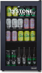 Getränkekühlschrank | Freistehender Kühlschrank für 126 Dosen mit Glastür mit Scharnier rechts | Mini-Getränkekühlschrank, perfekt für Bier, Wein, Limonade und kühlere Getränke