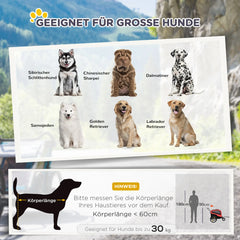 HOMCOM Hundebett 30 kg, rot, robust & bequem für große Hunde