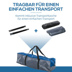 Outsunny Campingzelt 4 Personen 4-Jahreszeiten mit Vorraum Outdoor