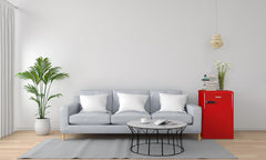 Amica KGC 15632 T Retro Kühl-/Gefrierkombination / Ice Blue (Türkis) / 144cm (H) x 55cm (B) x 62cm (T) / Retro-Design / Kühlschrank mit Gefrierfach