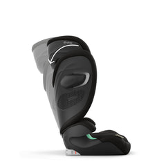 CYBEX Gold Kinder-Autositz Solution G i-Fix, Für Autos mit und ohne ISOFIX, Ab ca. 3 bis 12 Jahre (100 - 150 cm), Ab ca. 15 bis 50 kg, Lava Grey