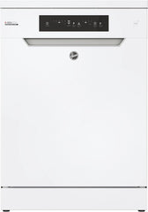 Hoover HF 4C6F0PW Geschirrspüler; 14 Maßgedecke; Freistehend, 60 cm breit; Energieeffizienzklasse C; Smarte Bedienung mit WiFi + Bluetooth-Technologie