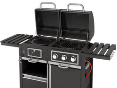 tepro Kohle-Gas-Grill »Toronto Kombi«, 8,7 kW Leistung, 3 Edelstahlbrenner, 2 Ablagen