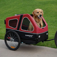 Doggyhut S-Line XL Hundeanhänger & Hundebuggy mit Federung 2 in 1 Hunde Fahrradanhänger Jogger gefedert bis 45 kg